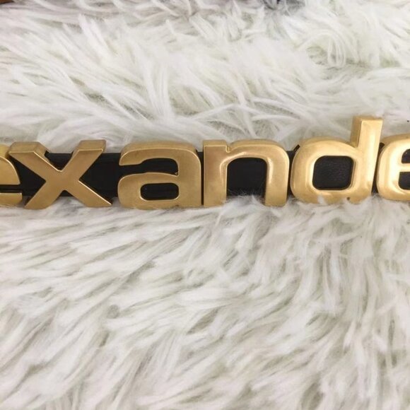 Alexander Wang Metal Logo Belt main image 5